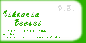 viktoria becsei business card